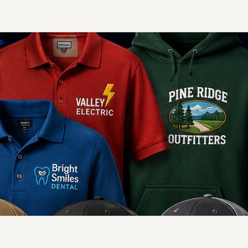 6 Embroidered Polos for $199